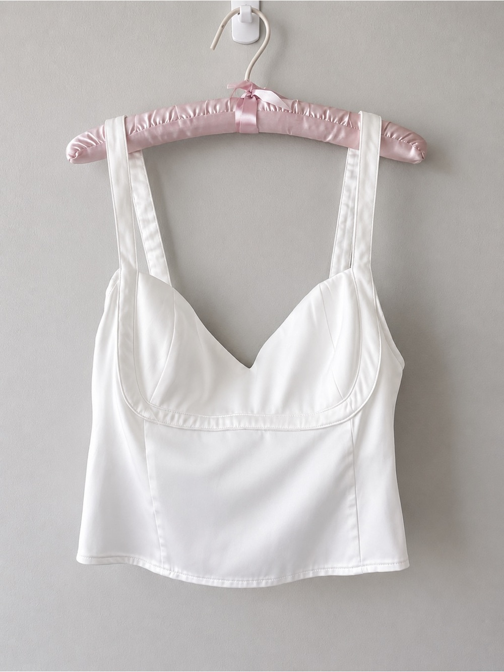 NWT Princess Polly White Satin Corset Top SZ 10 Y2K coastal chic - Picture 2 of 7